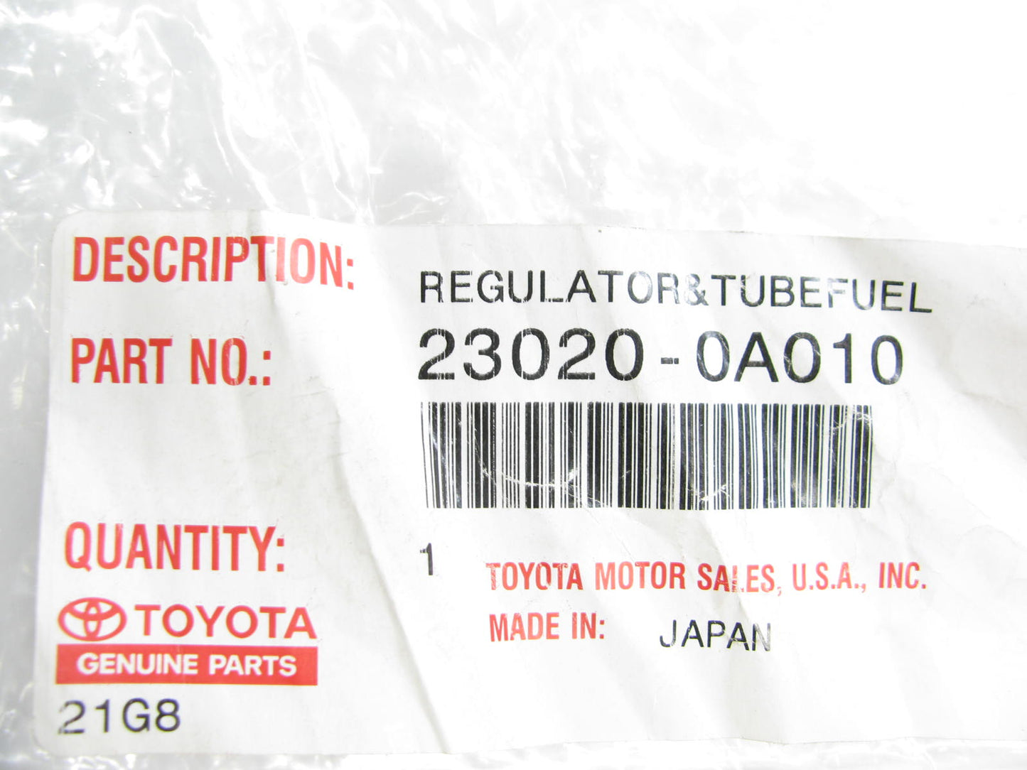 OEM Toyota 23020-0A010 Fuel Pressure Regulator