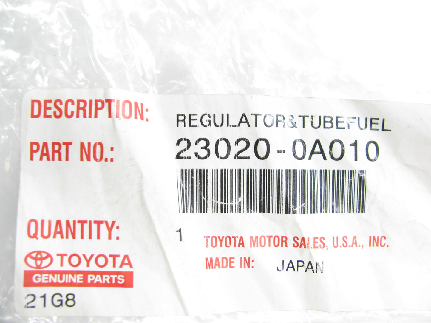 NEW OEM Toyota 23020-0A010 Fuel Pressure Regulator
