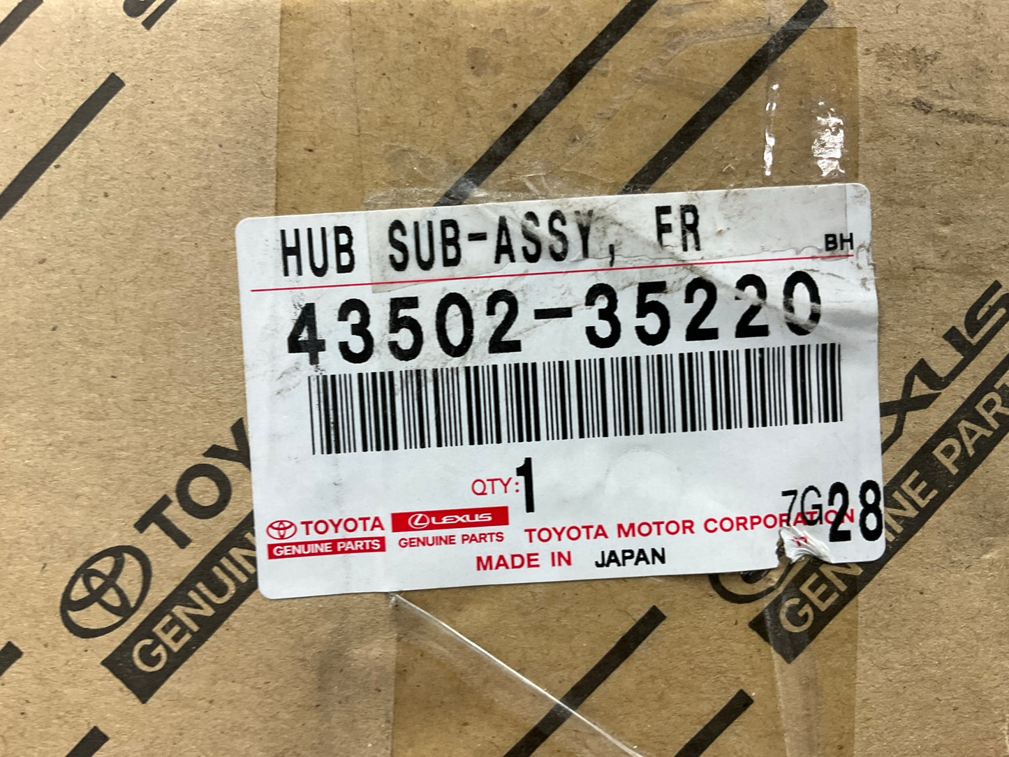 (2) NEW OEM Toyota 43502-35220 Front Wheel Hub 2003-2021 Toyota 4Runner RWD ONLY