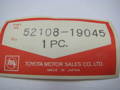 NOS Vintage Genuine OEM Toyota 52108-19045 Moulding Trim Molding