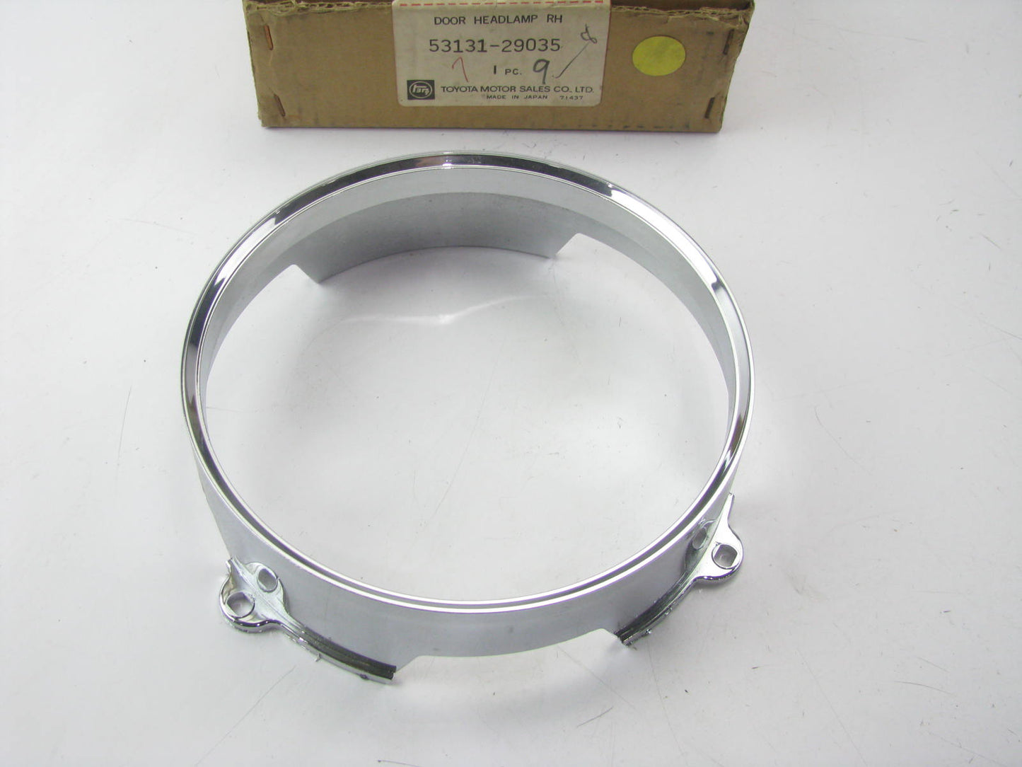 Vintage NOS OEM Toyota  RH Headlight Trim Ring  53131-29035