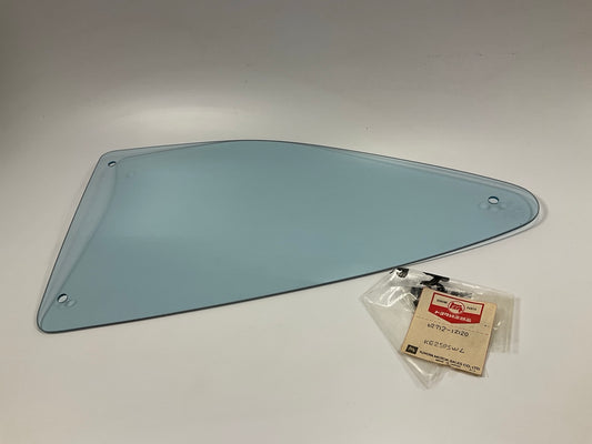 NOS - OEM Toyota 62712-12120 Rear Left Quarter Glass 1970-74 Corolla KE25 Coupe