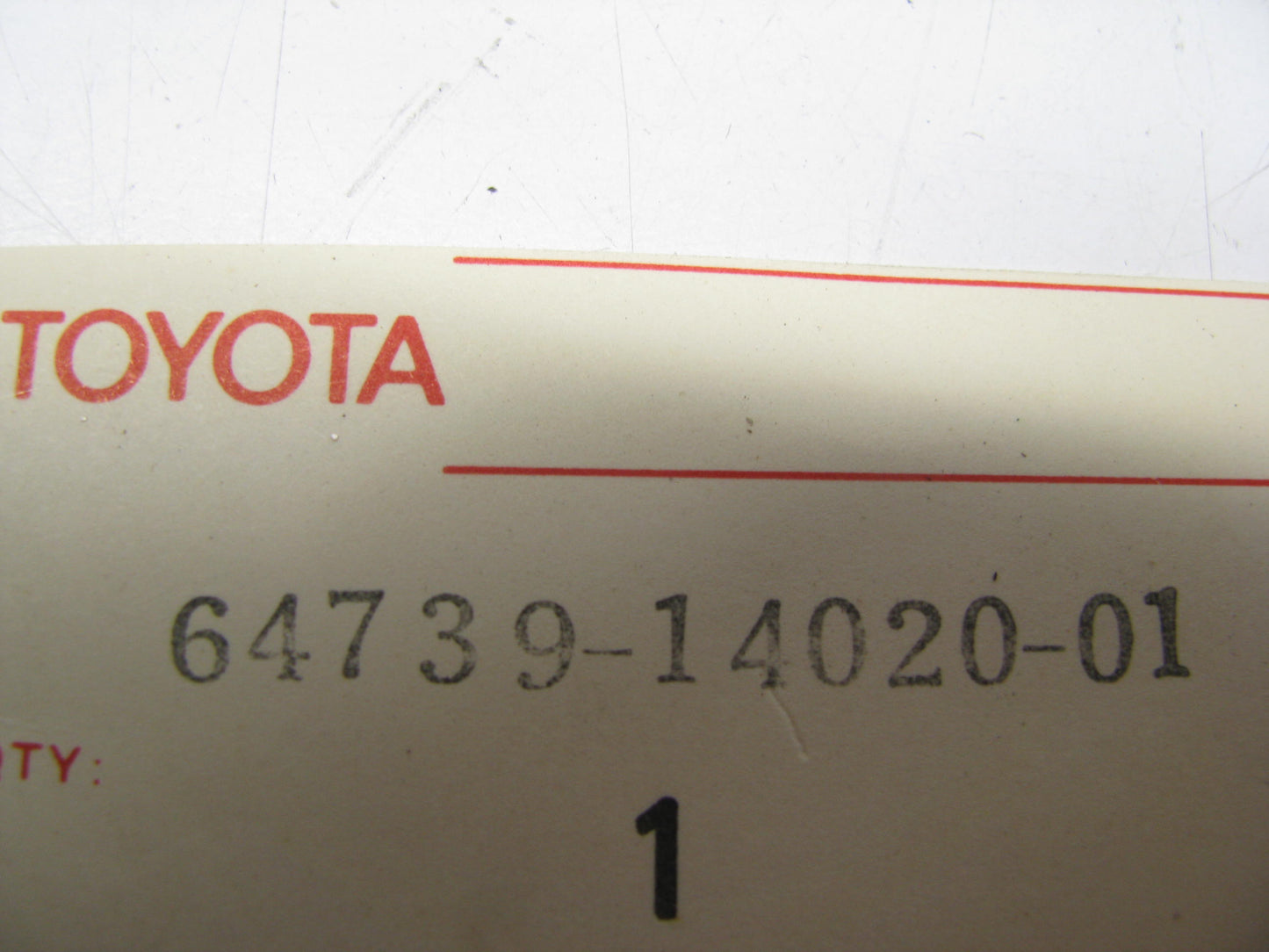 OEM Interior Washer Resevoir Cover 64739-14020-01 For 79-80 Toyota Celica