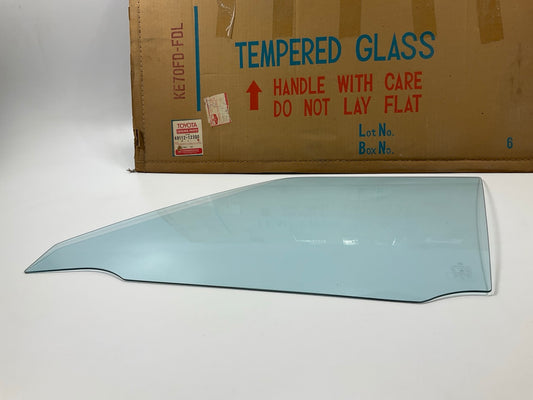 NOS OEM Toyota 68112-12300 Front Left Door Glass - 1980-1982 Corolla AE70 4-Door