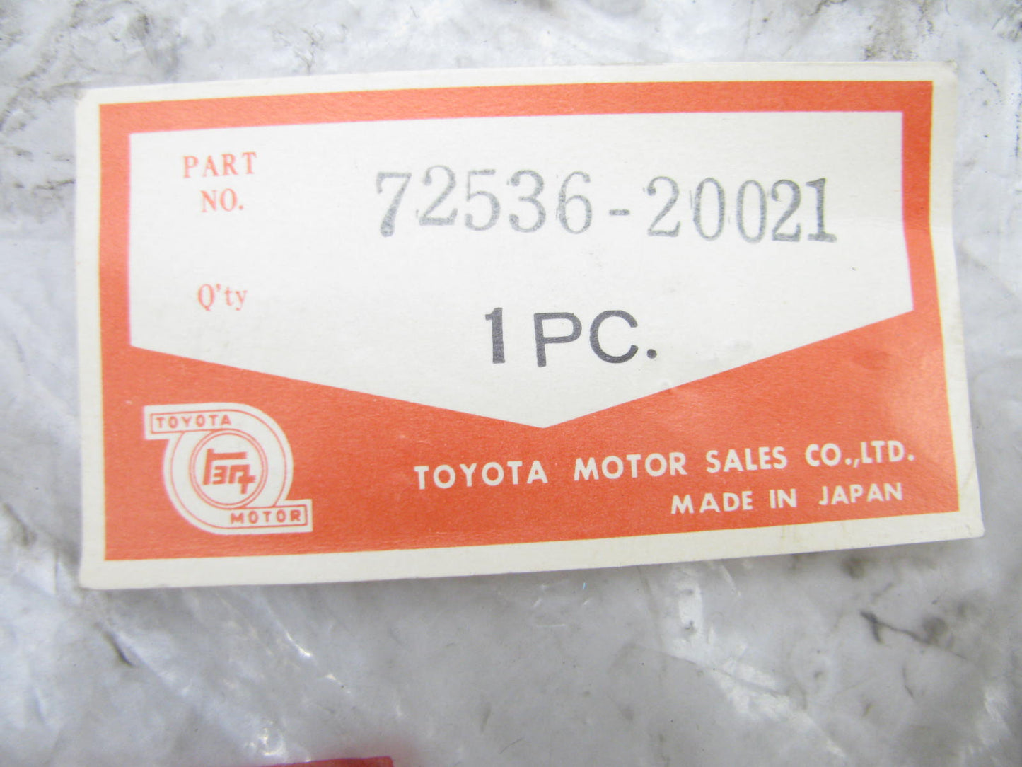 Vintage NOS OEM For Toyota Seat Hinge Cover 72536-20021