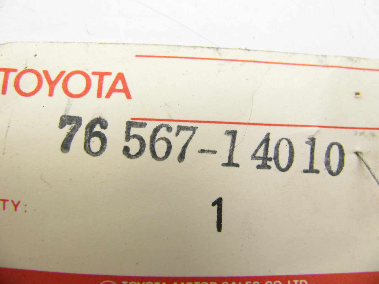 NOS OEM Center Pillar Chrome Trim 76567-14010 For 1977-1981 Toyota Celica
