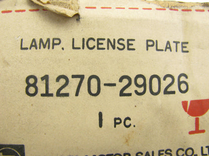 NOS OEM Toyota 81270-29026 License Plate Light Lamp TOYOTA CORONA RT60 RT61