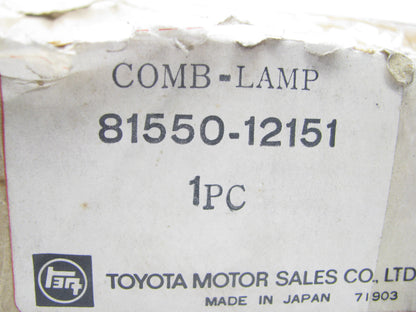 NOS OEM  Toyota  Right Rear Tail Light Assy. 81550-12151