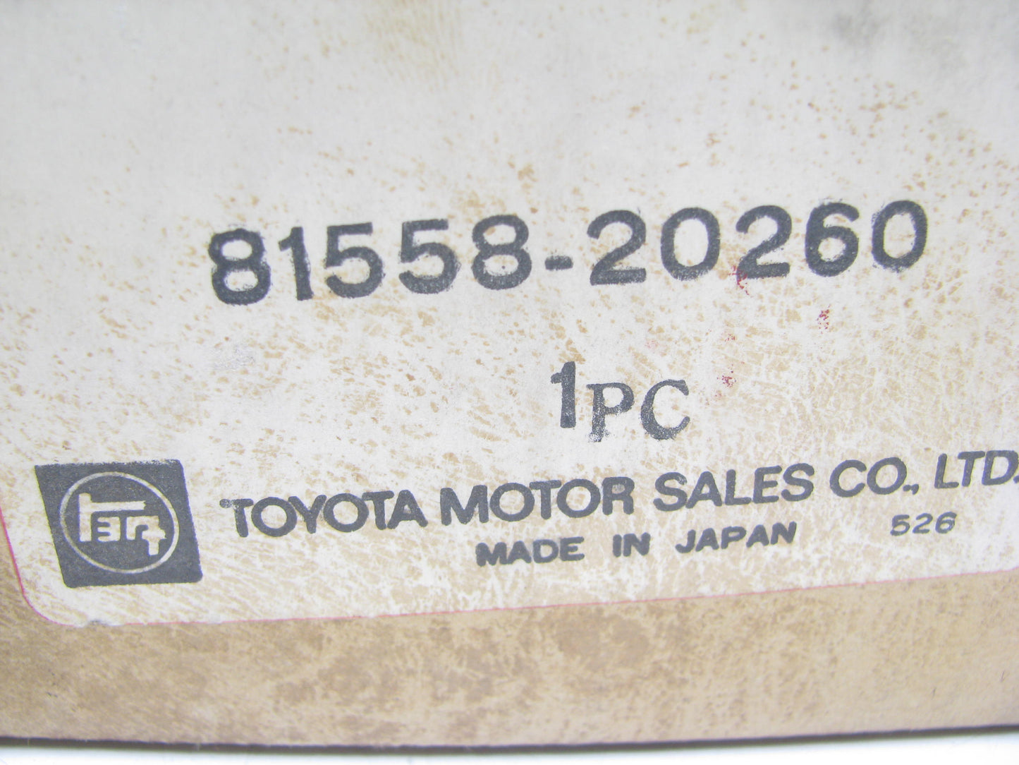 NOS OEM Toyota  Rear Back Up Lamp Lens 81558-20260 For 73-78 Corona