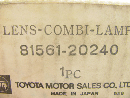 NOS OEM Toyota LH Tail Light LENS 81561-20240 For 73-78 Corona