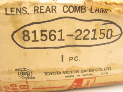 NOS OEM Toyota 81561-22150 Tail Light Tail Lamp Lens 22-6L  1969