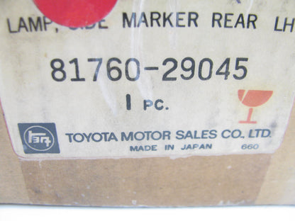 NOS OEM For Toyota Side Marker Light LEFT REAR 81760-29045