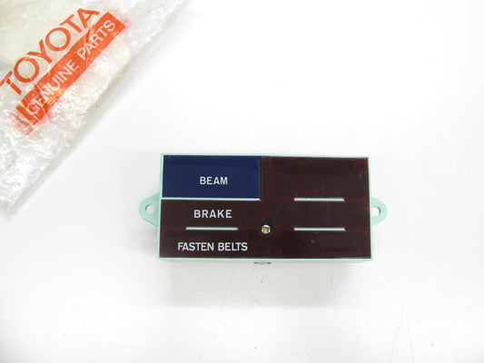 NOS OEM Toyota High Beam, Seat Belt, Brake Light Dash Warning Panel