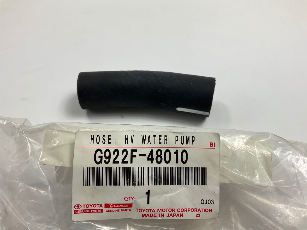NEW OEM Toyota G922F-48010 High Voltage Water Pump Outlet Hose - 10-15 RX450h
