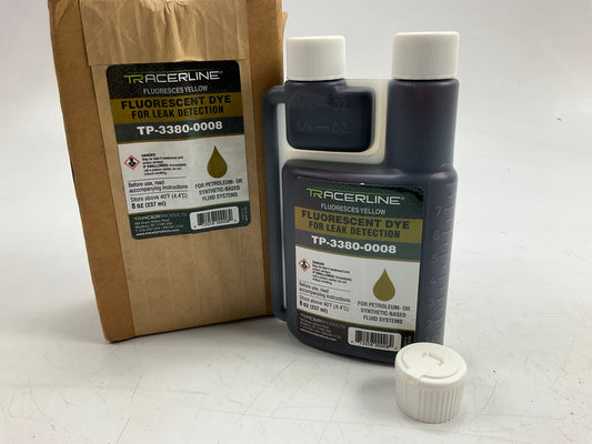 TRACERLINE TP-3380-0008 Fluorescent Leak Detection Dye, Yellow 404L29, 8 Oz