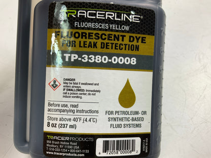 TRACERLINE TP-3380-0008 Fluorescent Leak Detection Dye, Yellow 404L29, 8 Oz