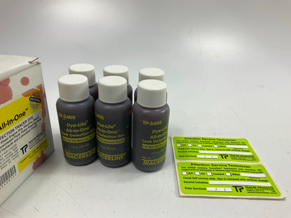 (6) Tracer Products TP3405 All-in-One Leak Detection Trace Dye, 1 Fl Oz Each