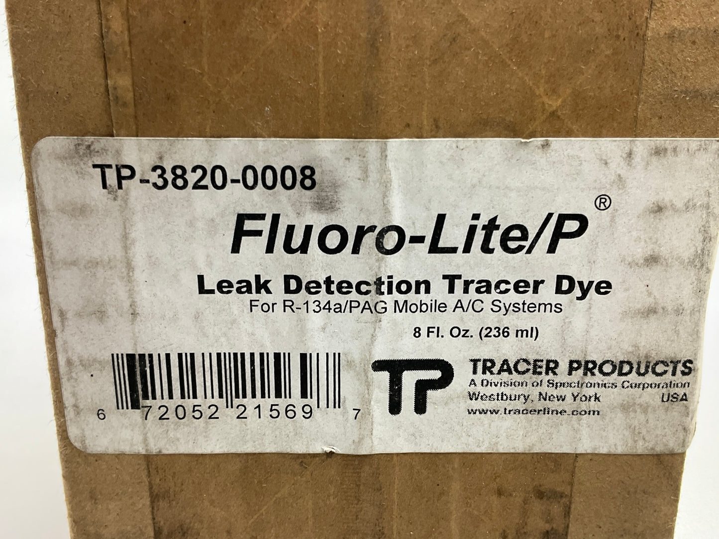 Tracer Products TP-3820-0008 8oz Fluoro-Lite A/C Leak Detection Dye 134a / PAG