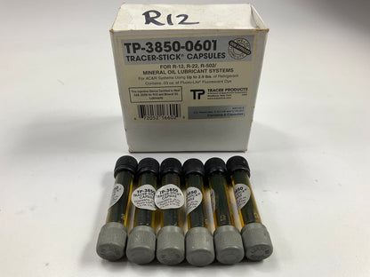 Tracer TP-3850-0601 Fluoro-Lite A/C Leak Detection Dye - 6 Bottles .03 Oz Each