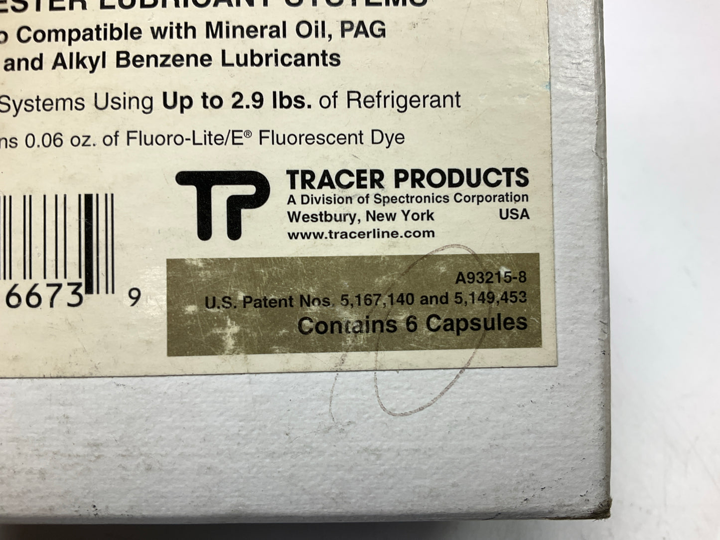 (9) Tracer TP3870-0601 A/C Air Conditioning Leak Detection Dye Bottles 0.06oz Ea