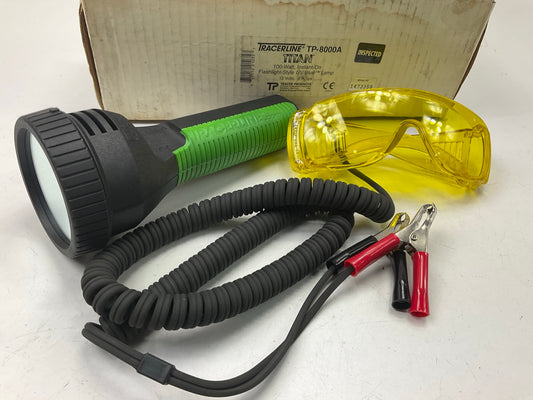 Tracer TP8000A Leak Detection 100-watt 12V UV/blue Lamp Flashlight & Goggles Kit