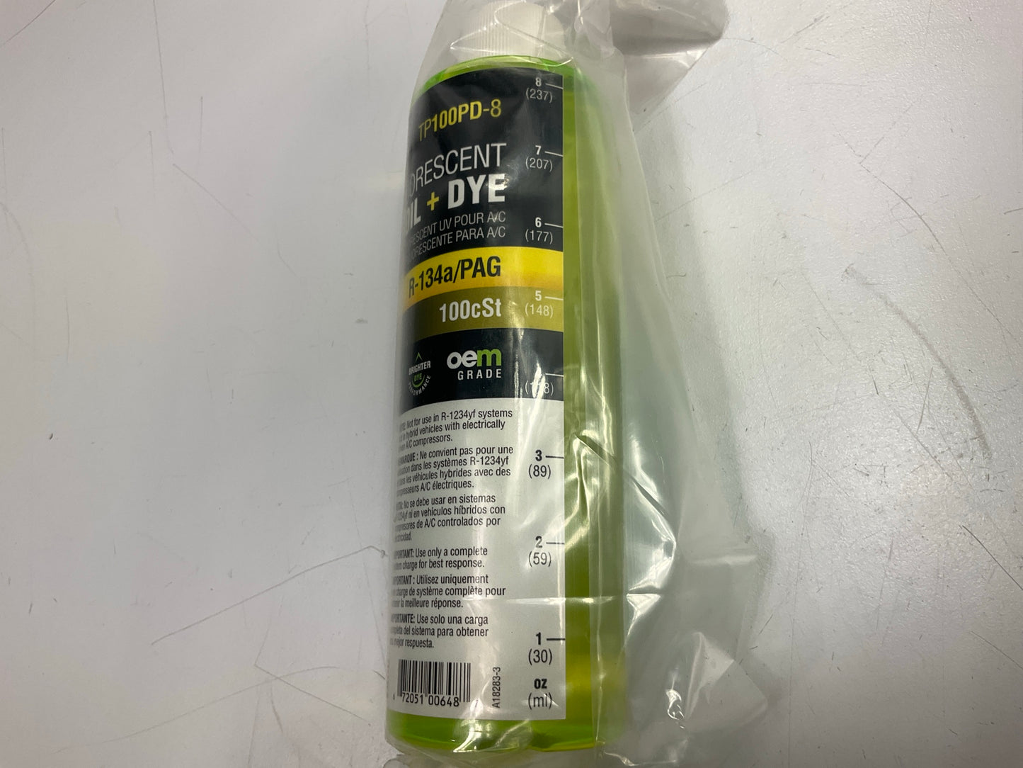 Tracerline TP100PD-8 A/C 134a / PAG Oil + UV Dye, 8 Oz