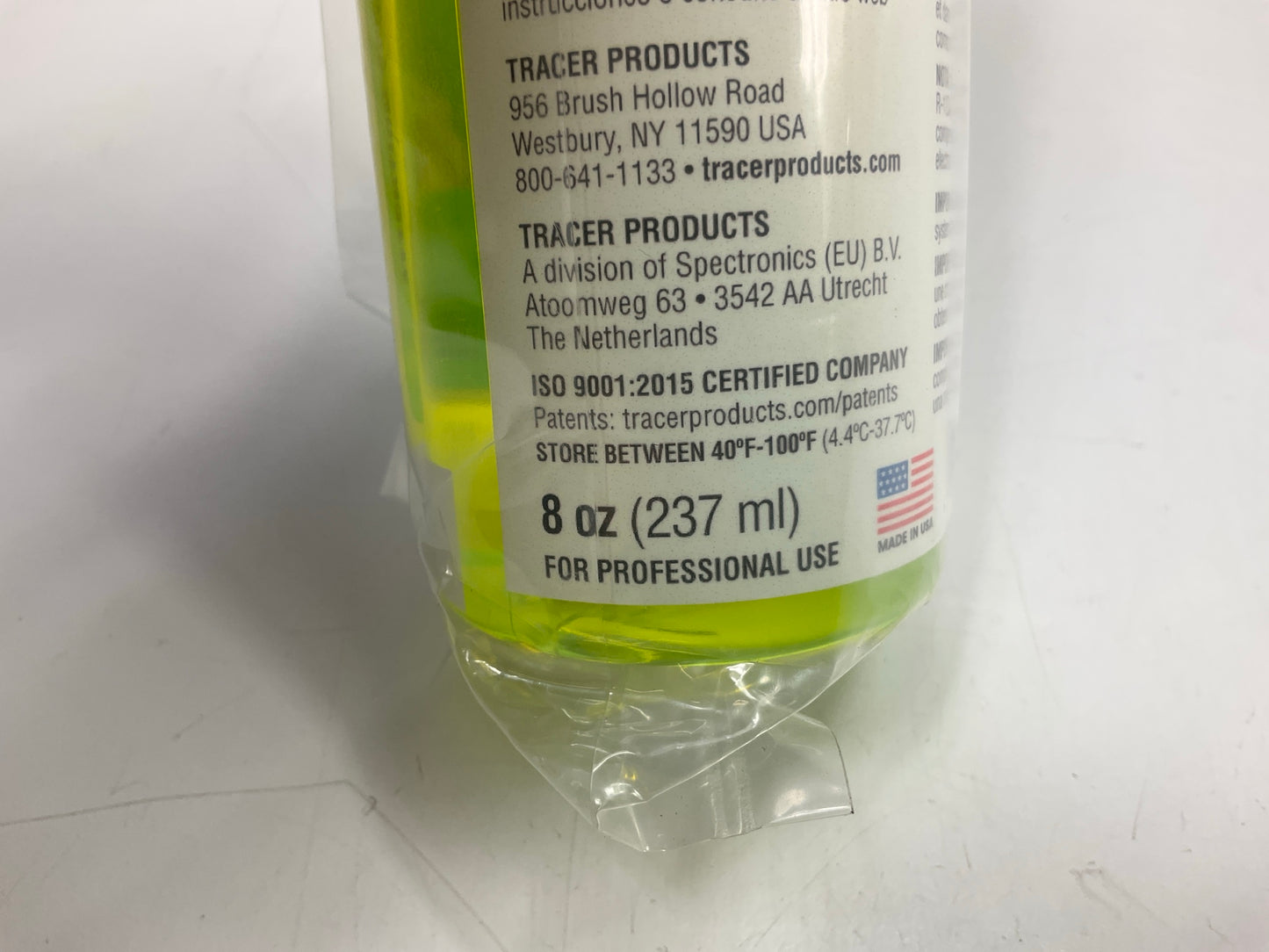 Tracerline TP100PD-8 A/C 134a / PAG Oil + UV Dye, 8 Oz