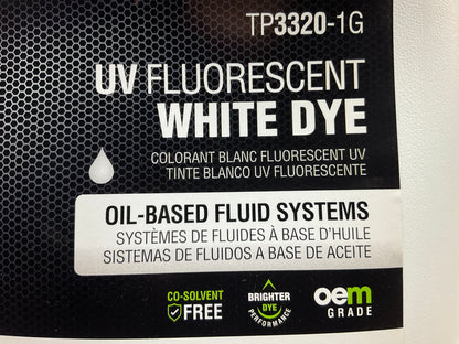 Tracer TP3320-1G Leak Detection UV Fluorescent White Dye For Oil Based, 1 Gallon