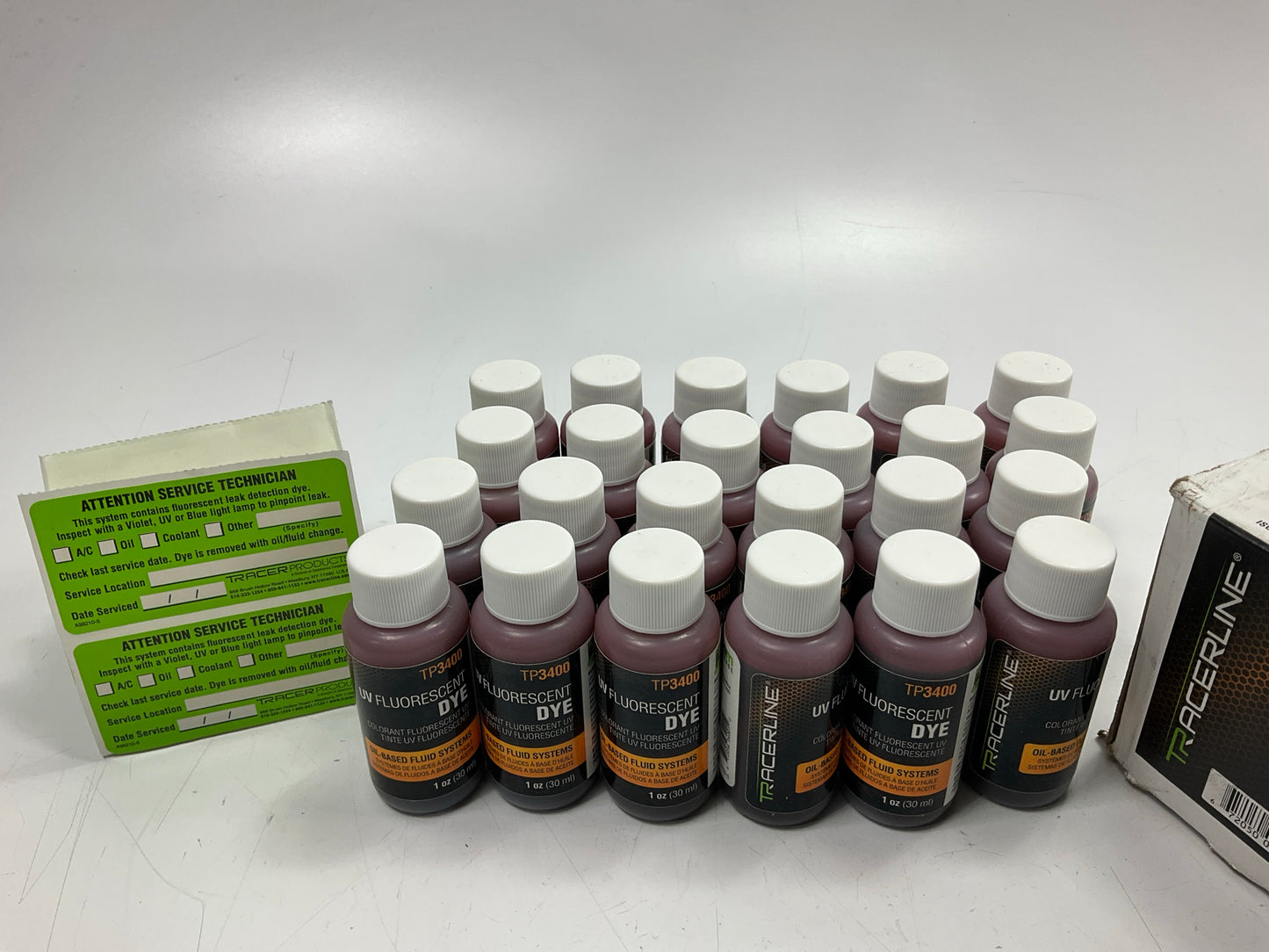 Tracerline TP3400-1P24 UV Fluorescent Oil-Based Fluid Detection Dye, 24 X 1 Oz