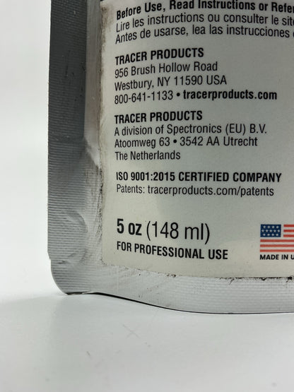 Tracer Products TP42P-5 5 Oz (148 Ml) Foil Pouch, R-1234yf / PAG Oil