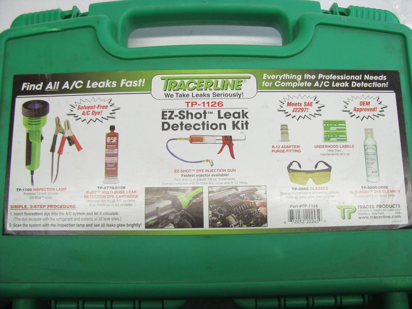Tracerline TP-1126 EZ-Shot 50-Watt A/C UV Leak Detection Kit