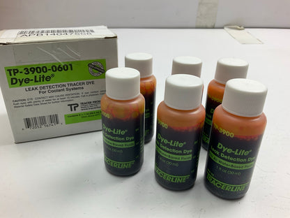 Tracerline TP-3900-0601 Coolant Leak Detection Dye - (6) 1 Oz (30 Ml) Bottles