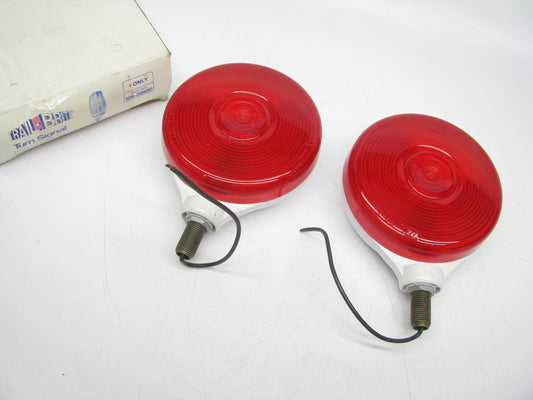 (2) Trail-brite 104-28880 RED Pedestal Turn Signals Lights