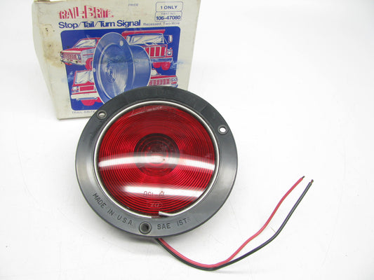 Trail-brite 106-47080 4'' Red Flush Mount Turn Signal Tail Light - 2-wire