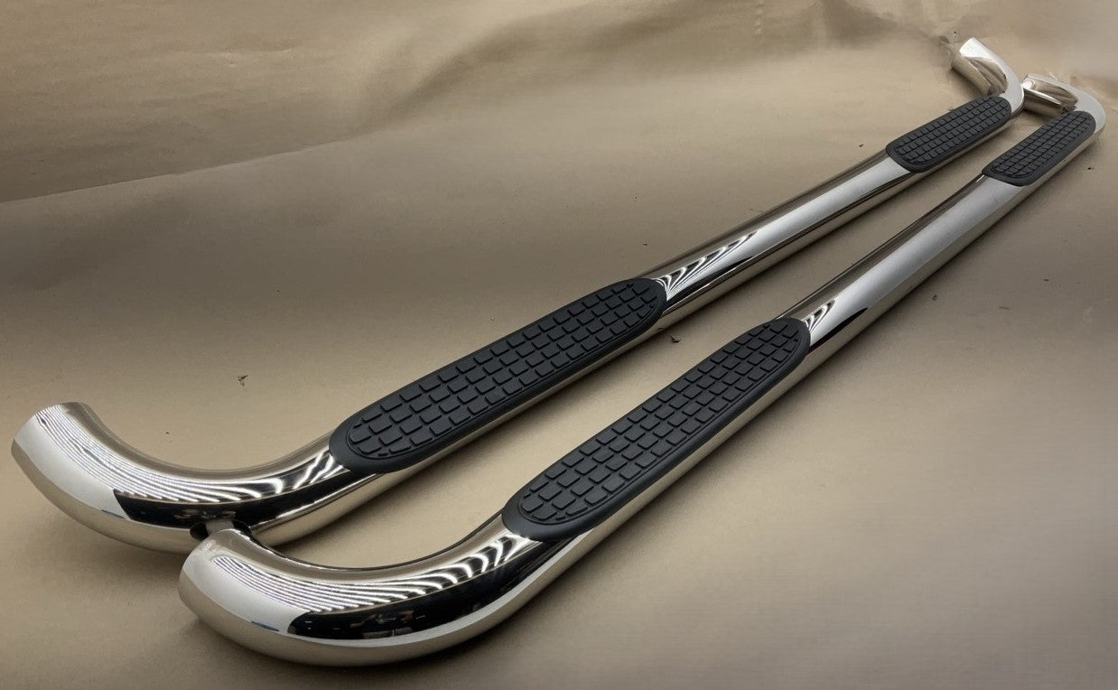 Trailfx Stainless 3'' Round Nerf Bars Tube Steps 99-16 Ford F-250 F-350 CREW CAB