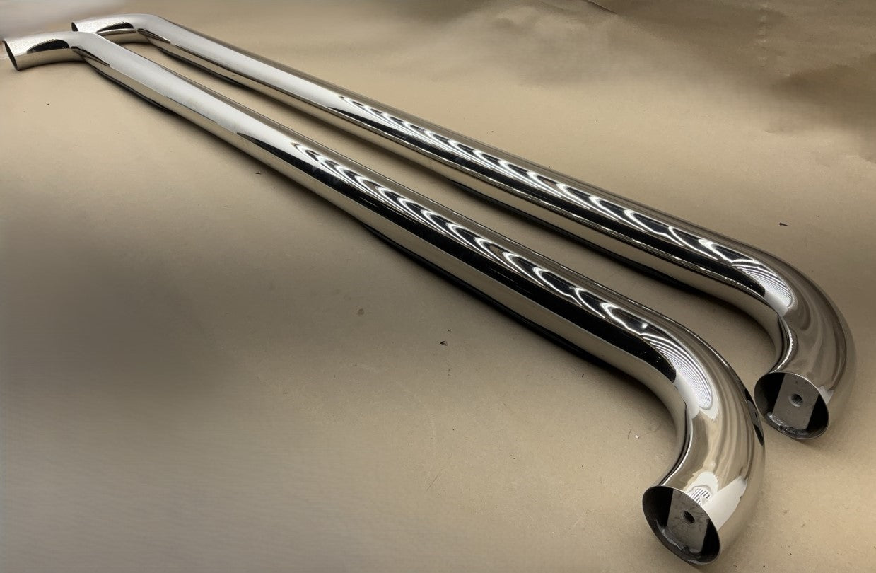 Trailfx Stainless 3'' Round Nerf Bars Tube Steps 99-16 Ford F-250 F-350 CREW CAB