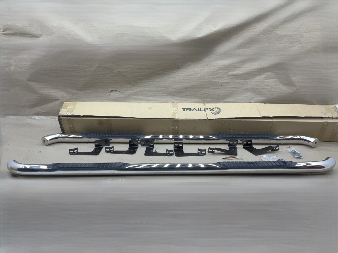 Trailfx 1150540071 Stainless Steel Side Step Bars - 2007-2017 Toyota Tundra CREW