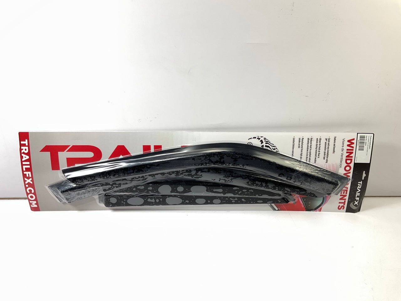 TrailFX 4293H Tape-On Front & Rear Vent Window Visors Set 2011-19 Ford Explorer