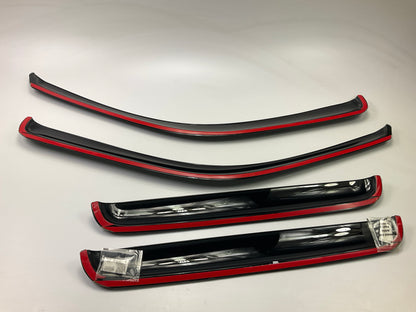 Trailfx 4953 4-Piece Vent Visor Window Deflector Set 1999-2016 F-250 F-350 F-450
