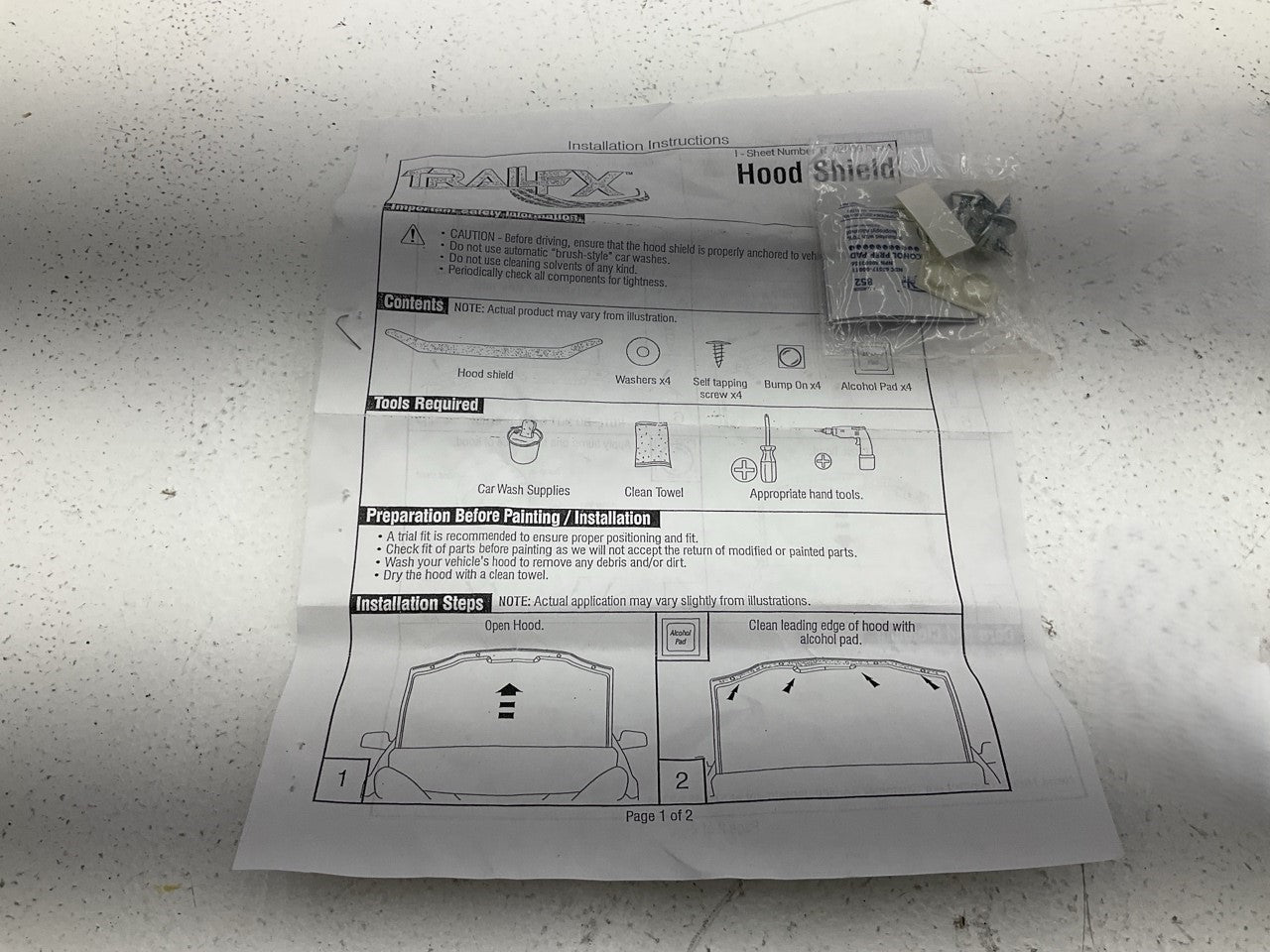 Trailfx 8709 Hood Deflector Stone Guard Shield - 2008-2012 Ford Escape