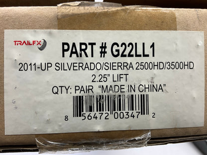 Trailfx G22LL1 Load Leveling Kit, 2015-2019 Chevy Silverado 2500 3500 2.25'' LIFT