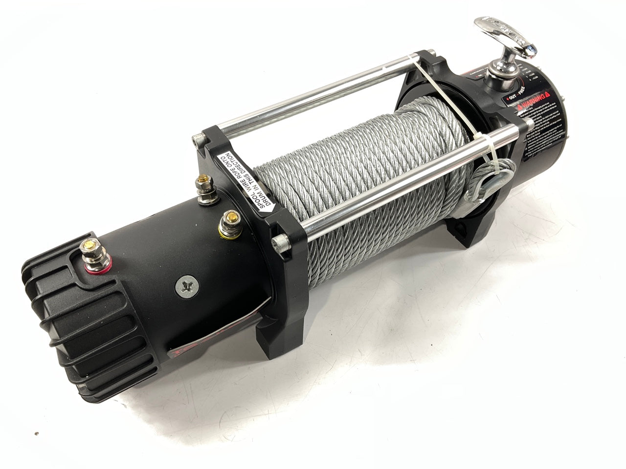 Trail FX W08B Vehicle Recovery Winch Kit, 12 Volt, 8,000 Lbs W/ Remote Control