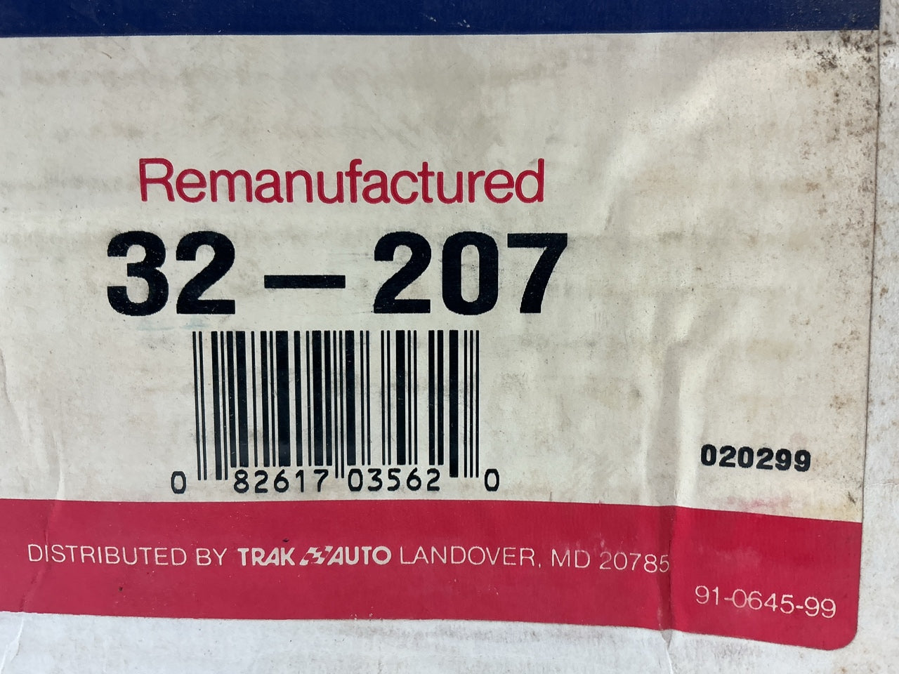 REMAN. Trak Auto 32-207 Smog Air Pump Secondary Air Injection Pump