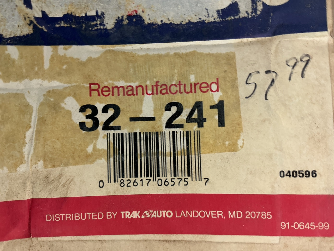 REMAN. Trak Auto 32-241 Smog/Air Pump