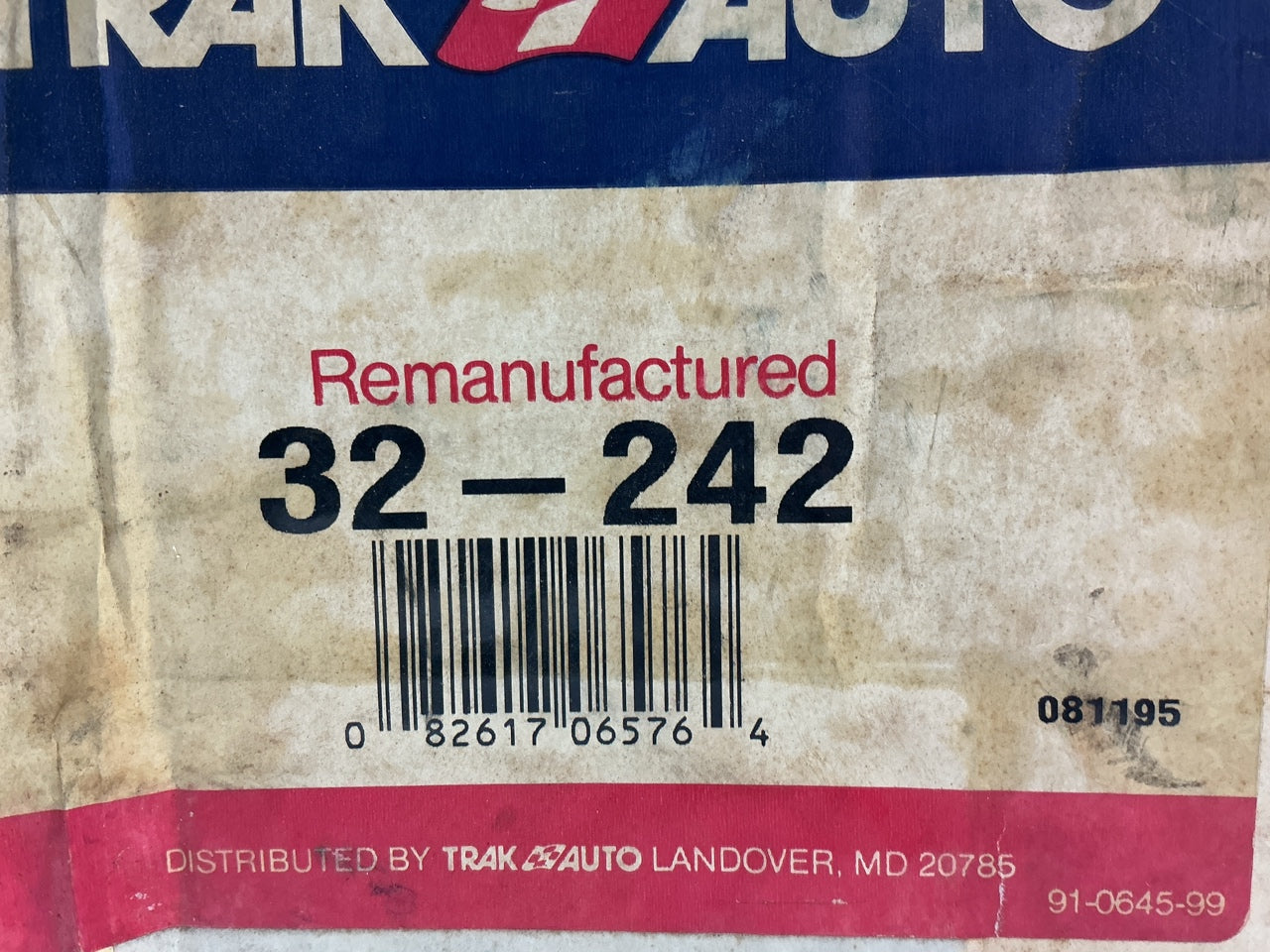 REMAN. Trak Auto 32-242 Smog Air Pump Secondary Air Injection Pump