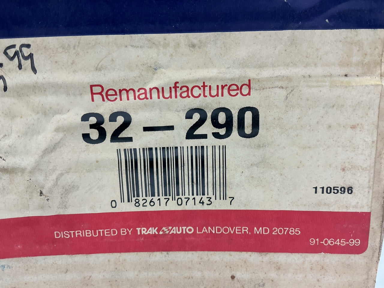REMAN. Trak Auto 32-290 Smog Air Pump Secondary Air Injection Pump
