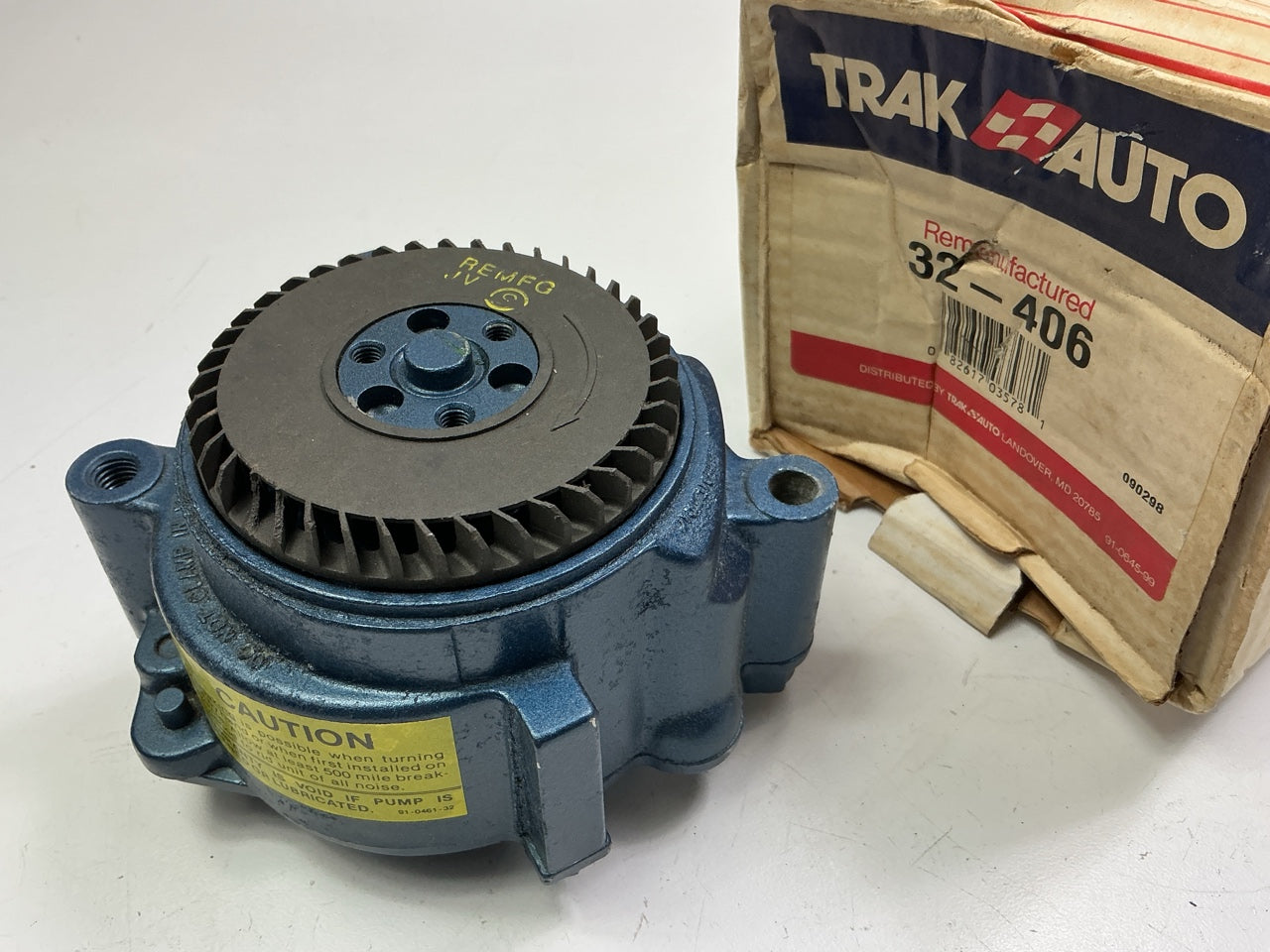 REMAN. Trak Auto 32-406 Smog Air Pump Secondary Air Injection Pump