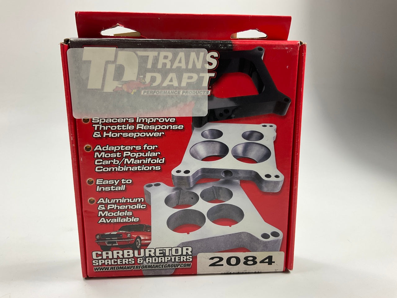 Trans-Dapt 2084 Aluminum Carburetor Spacer For Holley 4-BBL AFB