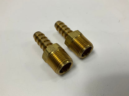 Trans Dapt 2270 Brass Straight Fuel Hose Fittings 3/8'' NPT To 3/8'' Hose, 2/Pack