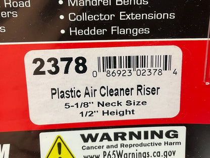 Trans-dapt 2378 Air Cleaner Carburetor Spacer - Black Plastic 1/2'' Tall X 5-1/8''